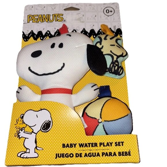 Peanuts Baby Water Play Set With Snoopy Woodstock & Ball Toys - Picture 3 of 4